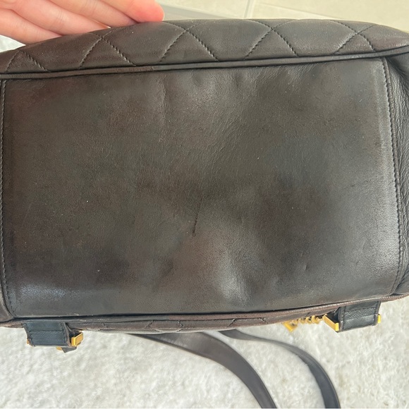 Chanel Chocolate Brown Vintage Lambskin Backpack - Picture 12 of 15